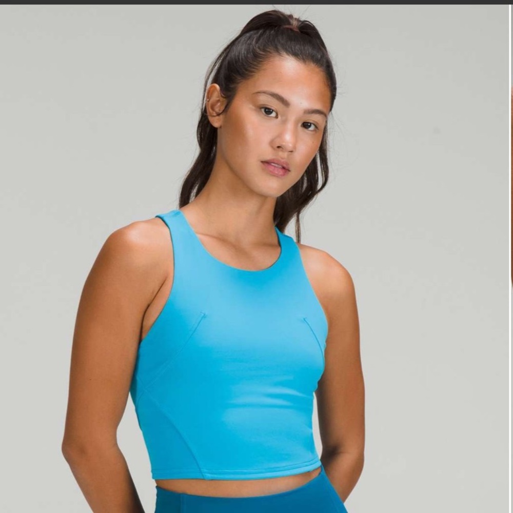 Lululemon Invigorate Training Tank Top Turquoise Tide Size 0